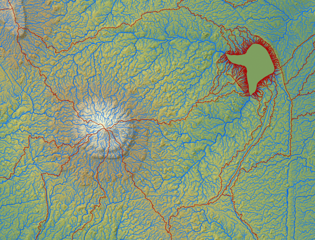 topography drainage basins land development